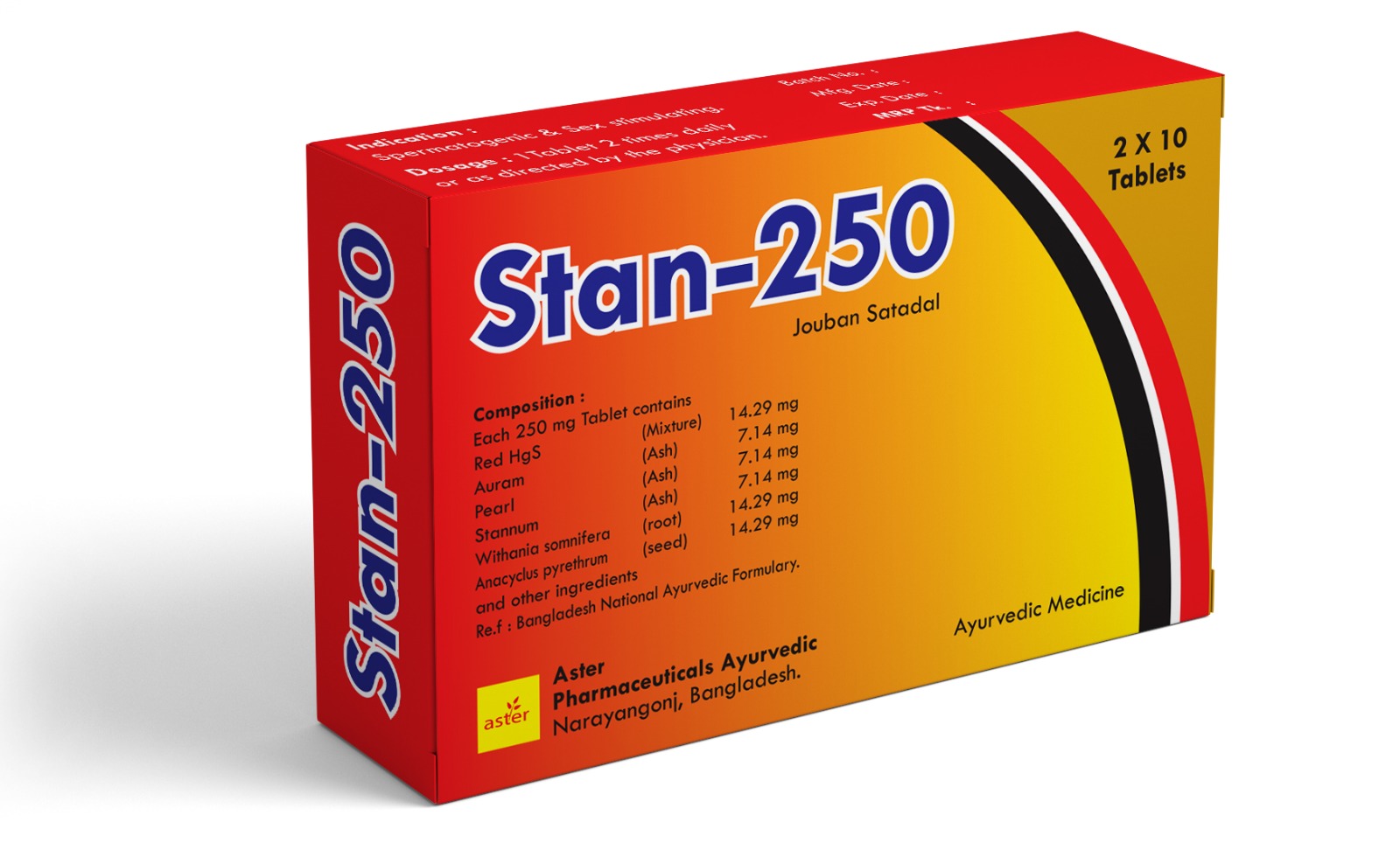 Stan-250 2.10 Tablets